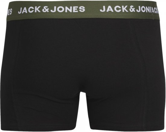 Jack & Jones JACARON Trunks 3-Pack Black - Spodná bielizeň - Spodné Prádlo 2XL-8XL