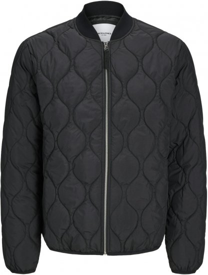 Jack & Jones JJKODA Light Bomber Jacket Black - Bundy - Bundy Nadmerné Veľkosti 2XL-8XL