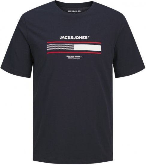 Jack & Jones SOUTH T-Shirt Navy Blazer - Tričká - Nadrozmerné tričká - 2XL-14XL