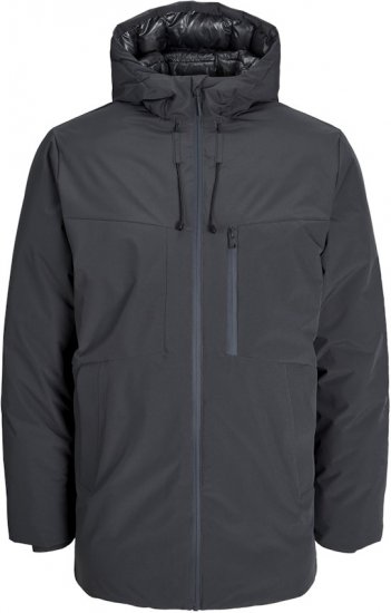Jack & Jones PAYNE Windproof Parka Dark Grey - Bundy - Bundy Nadmerné Veľkosti 2XL-8XL