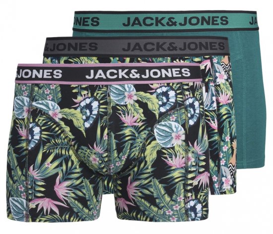 Jack & Jones JACDREW Trunks 3-Pack Multi-Colour - Spodná bielizeň - Spodné Prádlo 2XL-8XL
