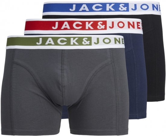Jack & Jones JACKARIM Trunks 3-Pack Red - Spodná bielizeň - Spodné Prádlo 2XL-8XL