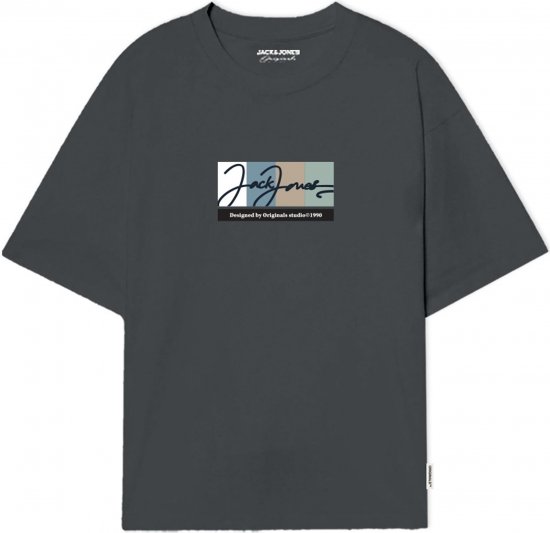 Jack & Jones Portland T-Shirt Grey - Tričká - Nadrozmerné tričká - 2XL-14XL