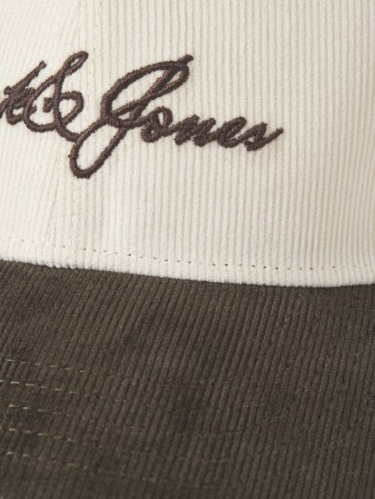 Jack & Jones Base Corduroy Cap Antique White - Doplnky - 