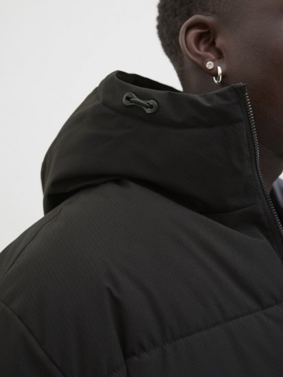 Jack & Jones Global Puffer Jacket Black - Bundy - Bundy Nadmerné Veľkosti 2XL-8XL