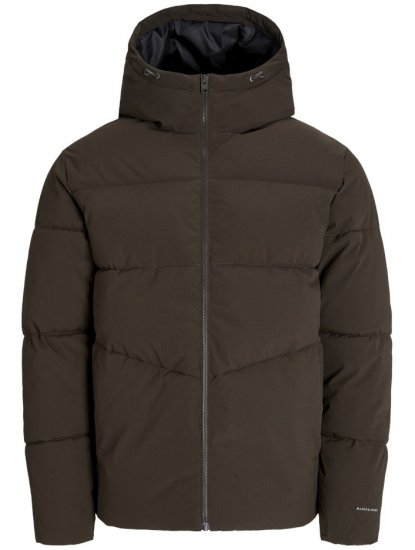 Jack & Jones Global Puffer Jacket Brown - Bundy - Bundy Nadmerné Veľkosti 2XL-8XL