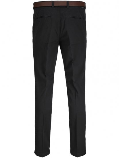 Jack & Jones Marco Franco Chino With Belt Black - Džínsy & nohavice - Džínsy a Nohavice - W40-W70