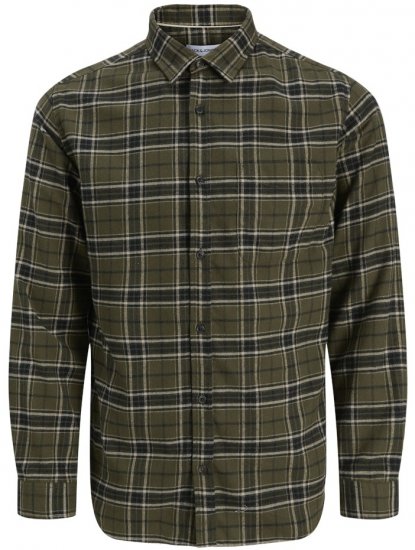 Jack & Jones James Long Sleeve Flannel Shirt Rosin - Košele - Košele 2XL-10XL