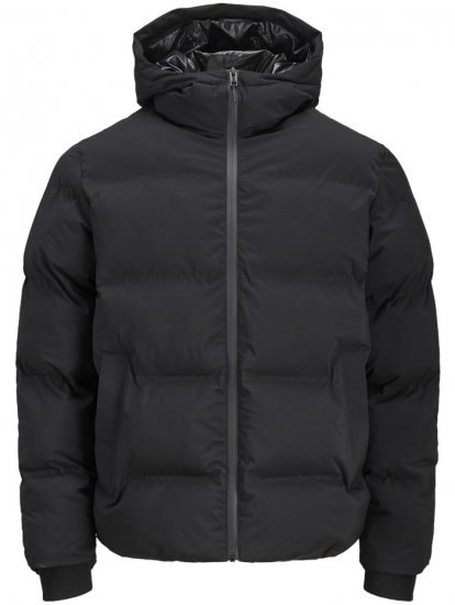 Jack & Jones Kaito Puffer Jacket Black - Bundy - Bundy Nadmerné Veľkosti 2XL-8XL