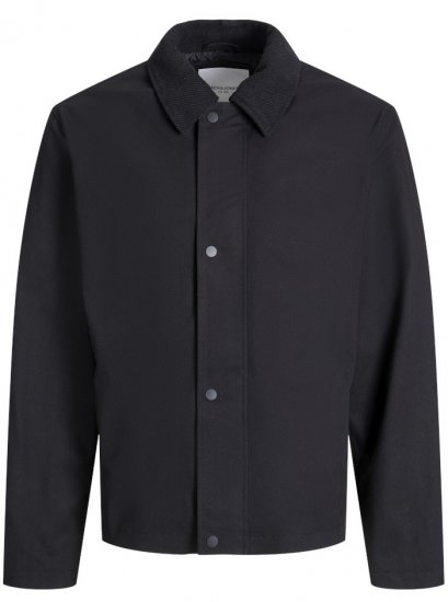 Jack & Jones Grady Worker Jacket Black - Bundy - Bundy Nadmerné Veľkosti 2XL-8XL