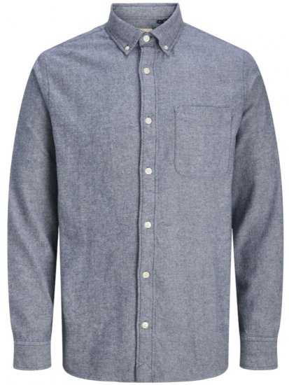 Jack & Jones Brook Twill Long Sleeve Shirt Night Sky - Košele - Košele 2XL-10XL