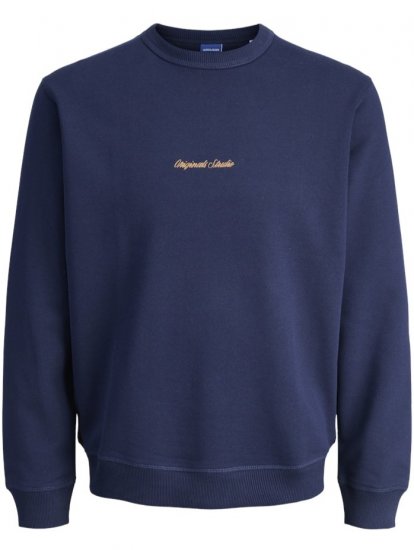 Jack & jones Norrebro Crew Neck Sweatshirt Ocean Cavern - Mikiny & mikiny bez kapucne - Mikiny & Mikiny s Kapucňou 2XL-12XL