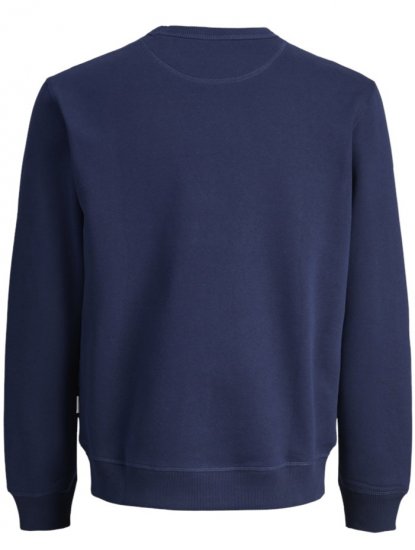 Jack & jones Norrebro Crew Neck Sweatshirt Ocean Cavern - Mikiny & mikiny bez kapucne - Mikiny & Mikiny s Kapucňou 2XL-12XL