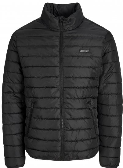 Jack & Jones Elvis Light Puffer Collar Jacket Black - Bundy - Bundy Nadmerné Veľkosti 2XL-8XL