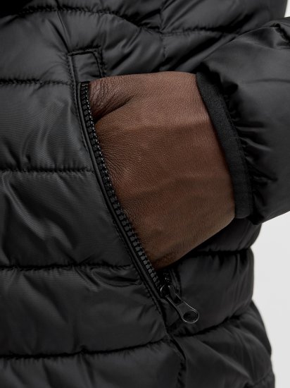 Jack & Jones Elvis Light Puffer Collar Jacket Black - Bundy - Bundy Nadmerné Veľkosti 2XL-8XL