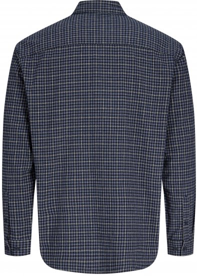 Jack & Jones Carter Check Shirt Navy Blazer - Košele - Košele 2XL-10XL