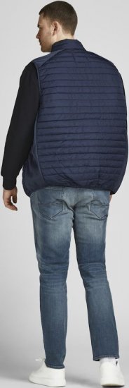 Jack & Jones MULTI BODYWARMER With COLLAR Navy Blazer - Bundy - Bundy Nadmerné Veľkosti 2XL-8XL
