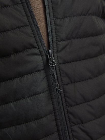 Jack & Jones MULTI QUILTED SET-IN Sleeves Jacket Black - Bundy - Bundy Nadmerné Veľkosti 2XL-8XL