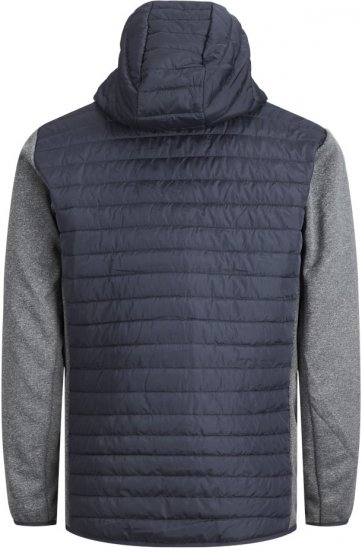 Jack & Jones MULTI QUILTED SET-IN Sleeves Jacket Grey Melange - Bundy - Bundy Nadmerné Veľkosti 2XL-8XL