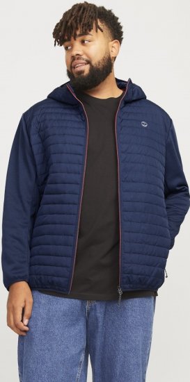 Jack & Jones MULTI QUILTED SET-IN Sleeves Jacket Navy Blazer - Bundy - Bundy Nadmerné Veľkosti 2XL-8XL