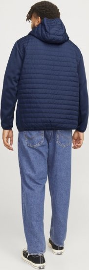 Jack & Jones MULTI QUILTED SET-IN Sleeves Jacket Navy Blazer - Bundy - Bundy Nadmerné Veľkosti 2XL-8XL