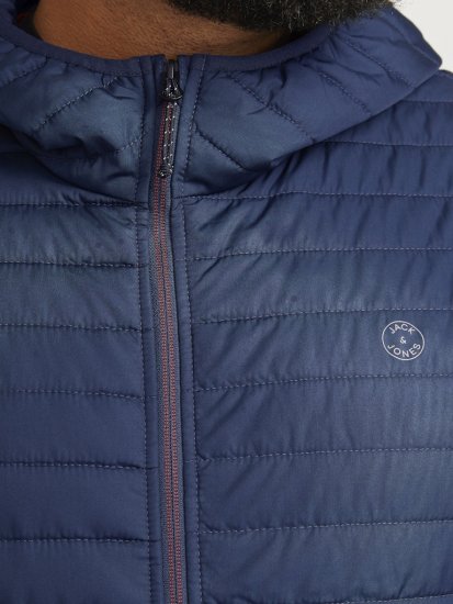 Jack & Jones MULTI QUILTED SET-IN Sleeves Jacket Navy Blazer - Bundy - Bundy Nadmerné Veľkosti 2XL-8XL