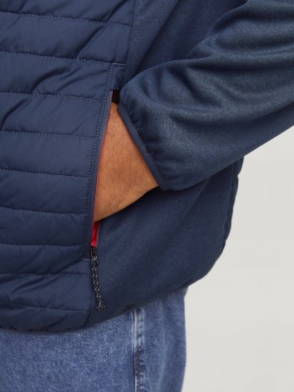 Jack & Jones MULTI QUILTED SET-IN Sleeves Jacket Navy Blazer - Bundy - Bundy Nadmerné Veľkosti 2XL-8XL