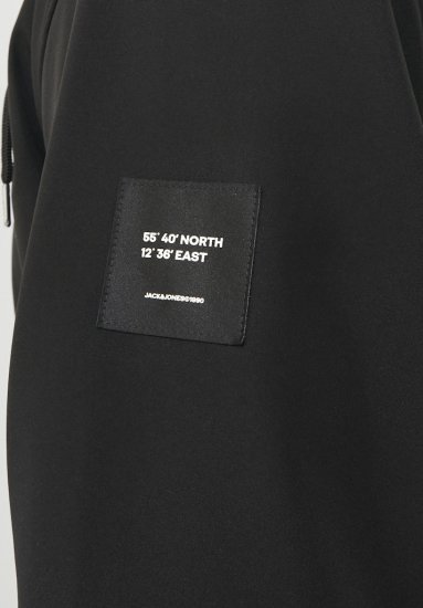 Jack & Jones BASIC Water-Resistant Softshell Jacket Black - Bundy - Bundy Nadmerné Veľkosti 2XL-8XL