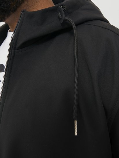 Jack & Jones BASIC Water-Resistant Softshell Jacket Black - Bundy - Bundy Nadmerné Veľkosti 2XL-8XL