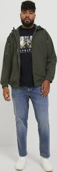 Jack & Jones BASIC Water-Resistant Softshell Jacket Green - Bundy - Bundy Nadmerné Veľkosti 2XL-8XL