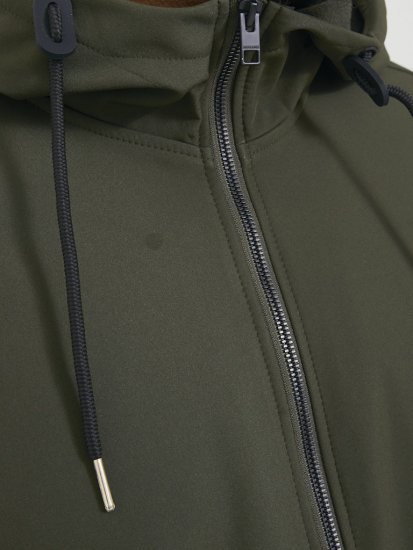 Jack & Jones BASIC Water-Resistant Softshell Jacket Green - Bundy - Bundy Nadmerné Veľkosti 2XL-8XL