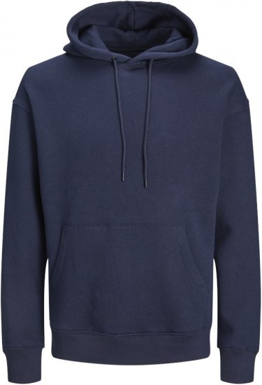 Jack & Jones BRADLEY Hoodie Navy Blazer - Mikiny & mikiny bez kapucne - Mikiny & Mikiny s Kapucňou 2XL-12XL