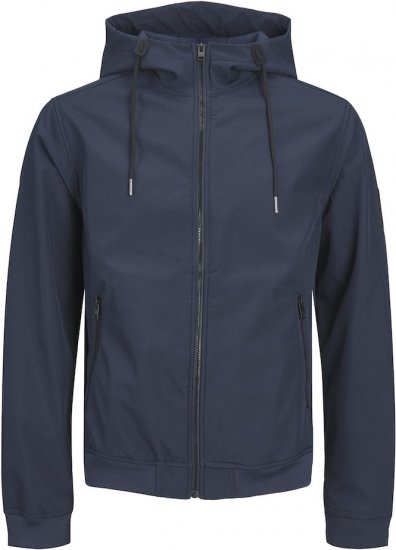Jack & Jones BASIC Water-Resistant Softshell Jacket Navy Blazer - Bundy - Bundy Nadmerné Veľkosti 2XL-8XL