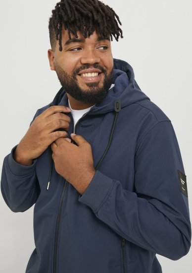 Jack & Jones BASIC Water-Resistant Softshell Jacket Navy Blazer - Bundy - Bundy Nadmerné Veľkosti 2XL-8XL