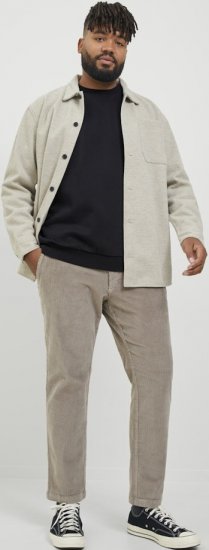 Jack & Jones BRADLEY Sweatshirt Black - Mikiny & mikiny bez kapucne - Mikiny & Mikiny s Kapucňou 2XL-12XL