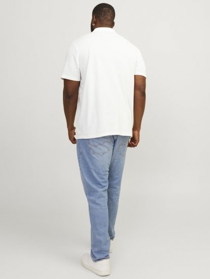 Jack & Jones Rodney Short Sleeve Polo White - Polokošele - Polokošele 2XL-8XL