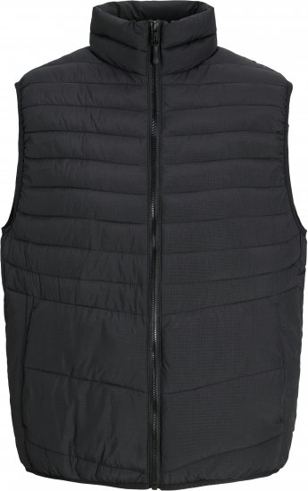Jack & Jones STATE Vest Black - Bundy - Bundy Nadmerné Veľkosti 2XL-8XL