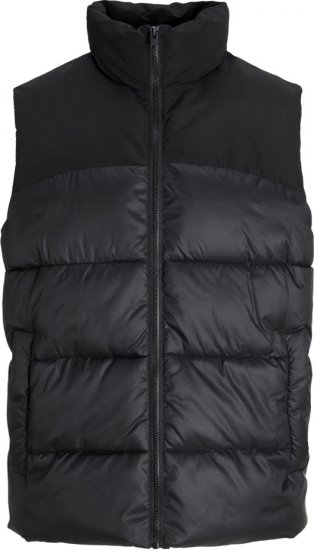 Jack & Jones MOON Bodywarmer Black - Bundy - Bundy Nadmerné Veľkosti 2XL-8XL