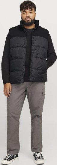 Jack & Jones MOON Bodywarmer Black - Bundy - Bundy Nadmerné Veľkosti 2XL-8XL