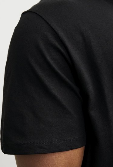 Jack & Jones JJEBRADLEY T-Shirt Black - Tričká - Nadrozmerné tričká - 2XL-14XL