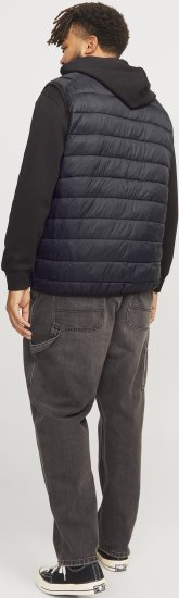 Jack & Jones SPRINT BODYWARMER With Collar Black - Bundy - Bundy Nadmerné Veľkosti 2XL-8XL