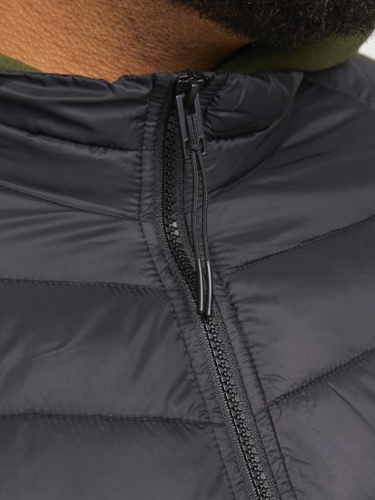Jack & Jones SPRINT Quilted Collar Jacket Black - Bundy - Bundy Nadmerné Veľkosti 2XL-8XL