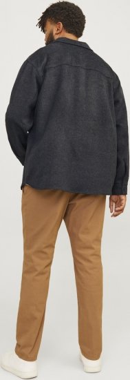 Jack & Jones BRADLEY OLLIE Overshirt LS Black - Košele - Košele 2XL-10XL