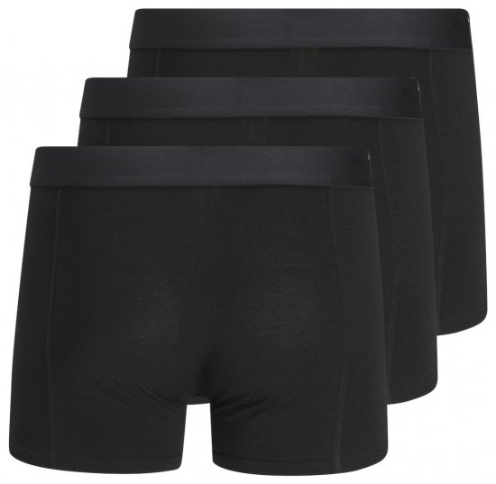 Jack & Jones BASIC BAMBOO Trunks 3-Pack Black - Spodná bielizeň - Spodné Prádlo 2XL-8XL