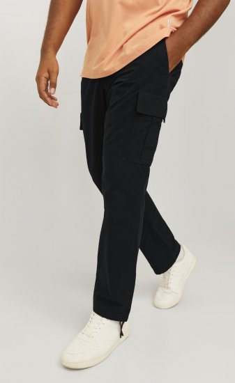 Jack & Jones JPSTKANE JJBARKLEY Cargopants Black - Džínsy & nohavice - Džínsy a Nohavice - W40-W70
