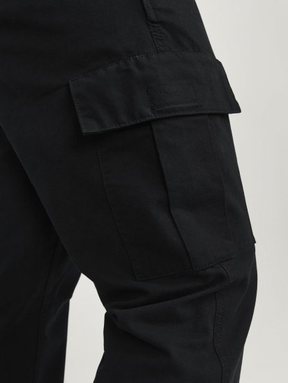 Jack & Jones JPSTKANE JJBARKLEY Cargopants Black - Džínsy & nohavice - Džínsy a Nohavice - W40-W70