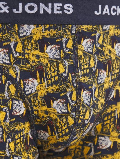 Jack & Jones SKULLROCK Trunks 3-Pack Navy Blazer - Spodná bielizeň - Spodné Prádlo 2XL-8XL