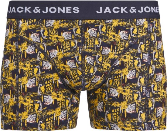 Jack & Jones SKULLROCK Trunks 3-Pack Navy Blazer - Spodná bielizeň - Spodné Prádlo 2XL-8XL