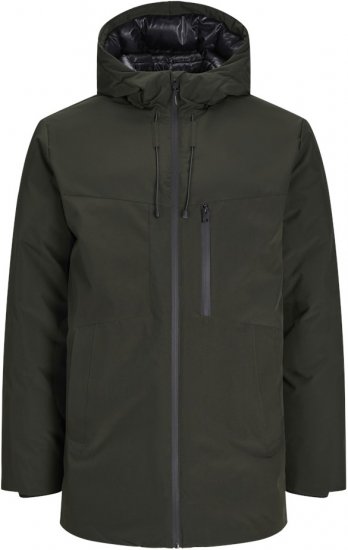 Jack & Jones PAYNE Windproof Parka Green - Bundy - Bundy Nadmerné Veľkosti 2XL-8XL