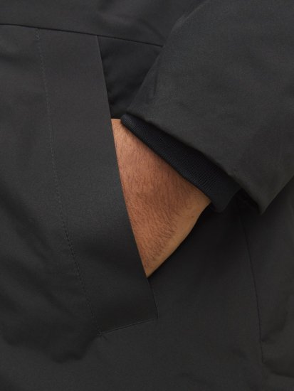 Jack & Jones PAYNE Windproof Parka Black - Bundy - Bundy Nadmerné Veľkosti 2XL-8XL